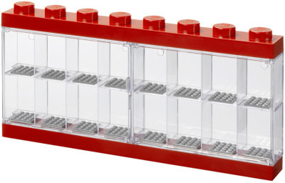 LEGO Vitrine pour figurines DISPLAY CASE 16, rouge
