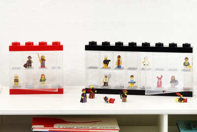 LEGO Vitrine pour figurines DISPLAY CASE 16, rouge