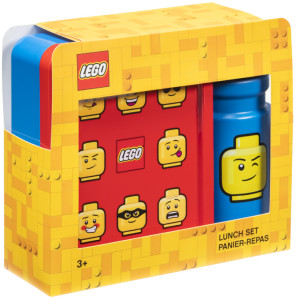 LEGO Gourde + Boîte à goûter LUNCH SET BRICK PATTERN