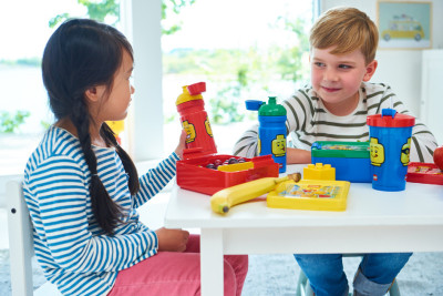 LEGO Gourde + Boîte à goûter LUNCH SET BRICK PATTERN