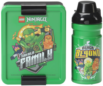 LEGO Gourde + Boîte à goûter LUNCH SET NINJAGO GREEN, vert