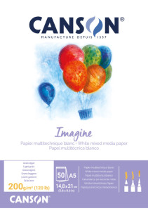 Restposten: CANSON Skizzenblock Imagine, DIN A2, 200 g/qm