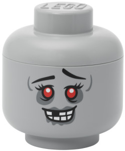 LEGO Boîte en forme de tête STORAGE HEAD SILLY, S, 2L, jaune