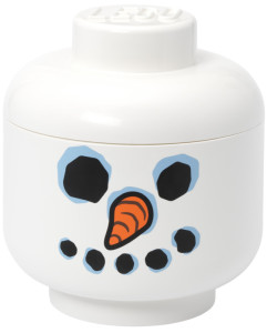 LEGO Boîte en forme de tête STORAGE HEAD GIRL, L, jaune