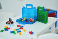 LEGO Mallette de tri SORTING CASE TO GO, rouge translucide