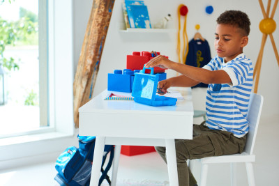 LEGO Mallette de tri SORTING CASE TO GO, bleu translucide