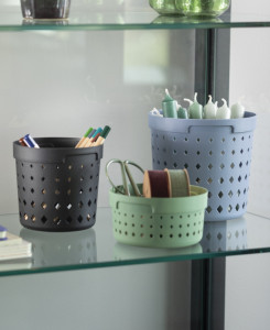 NHG Aufbewahrungskorb SEOUL ROUND ORGANIZER L, PP, grau