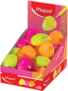 Maped Taille-crayon i-gloo NEON, assorti, présentoir de 30