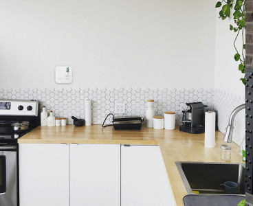 LogiLink Kohlenmonoxidmelder Longlife mit LCD-Display, weiß