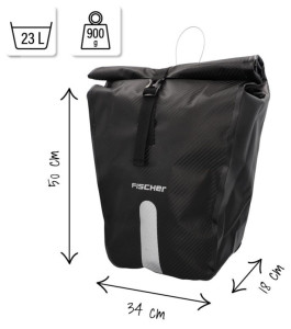 FISCHER Fahrrad-Gepäckträgertasche PLUS Emendo