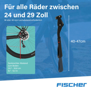 FISCHER Fahrrad-Hinterbauständer Integral, 24