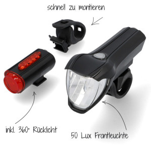 FISCHER Akku-LED-Beleuchtungs-Set TWIN, 50/25/15 Lux