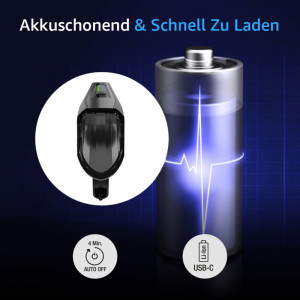FISCHER Fahrrad-LED-Frontleuchte, 110 Lux