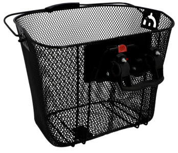 FISCHER Fahrrad-Lenkerkorb mit Schnellbefestigung, schwarz