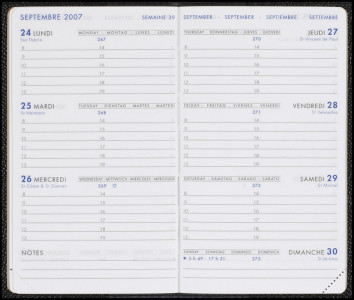 QUO VADIS Recharge pour Agenda Moderne 13 1JR/PAGE, 2026