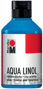 Marabu Couleur pour linogravure Aqua, 250 ml, bleu moyen