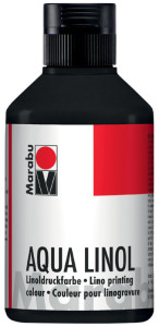 Marabu Couleur pour linogravure Aqua, 250 ml, bleu moyen