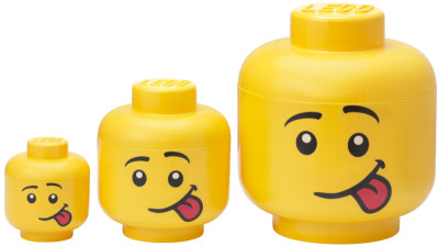 LEGO Set de boîtes en forme de tête STORAGE HEAD BOY