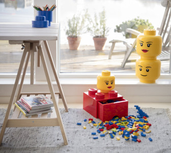 LEGO Set de boîtes en forme de tête STORAGE HEAD SILLY