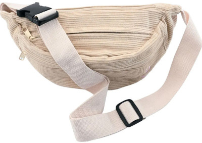 EBERHARD FABER Sac banane, en velours, beige