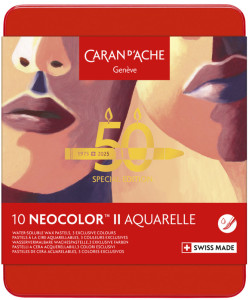 CARAN D'ACHE Pastel à la cire NEOCOLOR II Aquarelle Portrait