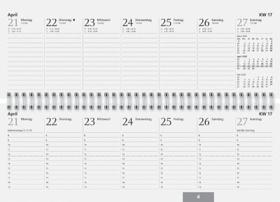 Glocken Tischkalender 