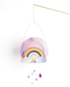 folia Kit de lanterne SWEET RAINBOW, rose irisé