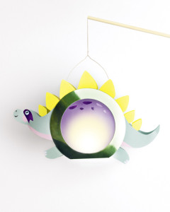 folia Kit de lanterne SUPER DINOS, vert métallisé
