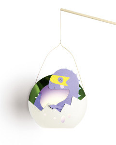 folia Kit de lanterne SUPER DINOS, vert métallisé