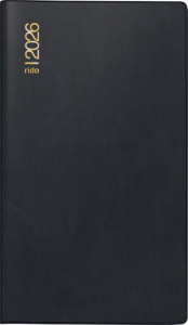 Calendrier de poche rido idé « Mini Planner d15 », 2026 Allemand, noir
