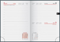 Calendrier de poche rido idé « Technik III Catana », 2026 Allemand, noir