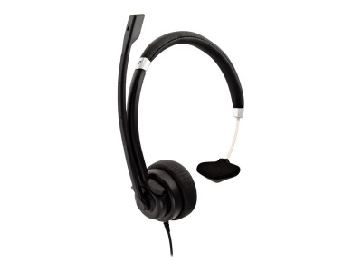 V7 : MICRO CASQUE MONO DELUXE JACK 3.5MM VOL CTRL NOIR 1.8M