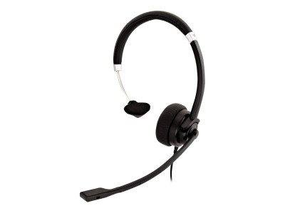 V7 : MICRO CASQUE MONO DELUXE JACK 3.5MM VOL CTRL NOIR 1.8M