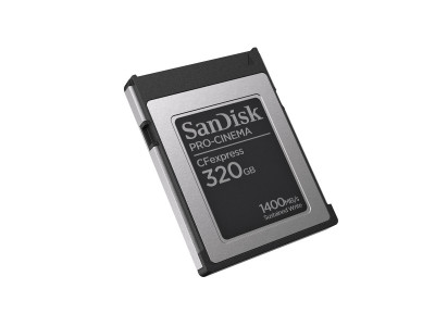 SANDISK : PRO-CINEMA CFEXPRESS TYPEB card 320GB UP TO1700MB/S 1500MB/S R avec