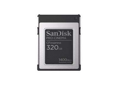 SANDISK : PRO-CINEMA CFEXPRESS TYPEB card 320GB UP TO1700MB/S 1500MB/S R avec
