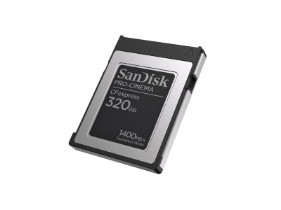 SANDISK : PRO-CINEMA CFEXPRESS TYPEB card 320GB UP TO1700MB/S 1500MB/S R avec