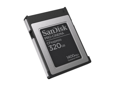 SANDISK : PRO-CINEMA CFEXPRESS TYPEB card 320GB UP TO1700MB/S 1500MB/S R avec