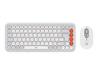 Logitech : POP ICON COMBO MOUSE et Ko OFF WHITE - FRA - CENTRAL-419