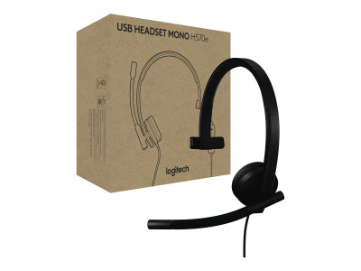 Logitech : USB HEADSET MONO H570E USB-A TEAMS VERSION-BLACK-EMEA28-935