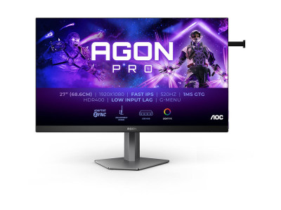 AOC : AOC MONITOR 27IN FAST IPS 1920X1080 520HZ 2HDMI DP HAS