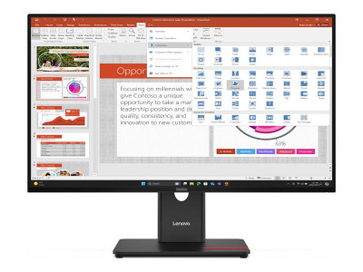Lenovo : T27-40 27IN 16:9 1920X1080 WLCD 4MS 75HZ 3000:1 81DPI VGA/DISPLA