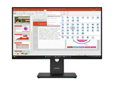 Lenovo : T27-40 27IN 16:9 1920X1080 WLCD 4MS 75HZ 3000:1 81DPI VGA/DISPLA
