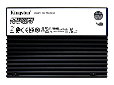 Kingston : 7.68TB DC3000ME U.2 2.5IN SSD ENTERPRISE PCIE 5.0 NVME U.2 SSD