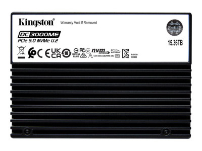 Kingston : 15.36TB DC3000ME U.2 2.5IN SSD ENTERPRISE PCIE 5.0 NVME U.2 SSD