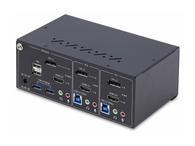 Startech : COMMUTATEUR KVM 2 PORTS DISPLA YPORT et HDMI 4K 60HZ TAA