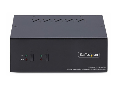 Startech : COMMUTATEUR KVM 2 PORTS DISPLA YPORT et HDMI 4K 60HZ TAA