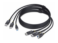 Startech : CABLE KVM DOUBLE DISPLAYPORT D E 1.8M et USB 5GBPS 4K 60HZ