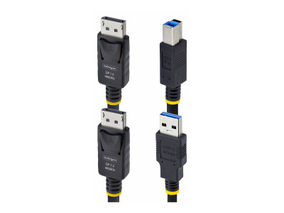 Startech : CABLE KVM DISPLAYPORT de 1.8M et USB 5GBPS cable COMBO DP