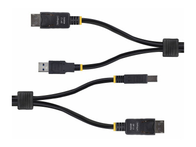 Startech : CABLE KVM DISPLAYPORT de 3 M et USB 5GBPS cable COMBO DP