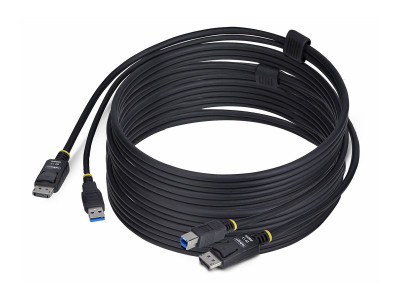 Startech : CABLE KVM DISPLAYPORT de 3 M et USB 5GBPS cable COMBO DP